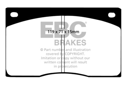 EBC 93-97 Aston Martin DB7 3.2 Supercharged Yellowstuff Front Brake Pads