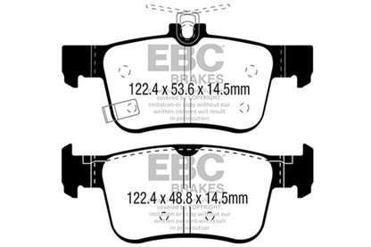 EBC 2016+ Honda Civic Coupe 1.5L Turbo Ultimax2 Rear Brake Pads