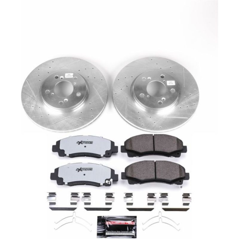 Power Stop 12-14 Honda Ridgeline Front Z36 Truck & Tow Brake Kit