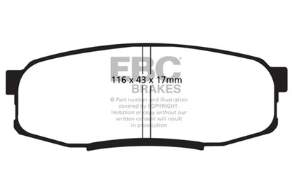 EBC 08+ Lexus LX570 5.7 Ultimax2 Rear Brake Pads