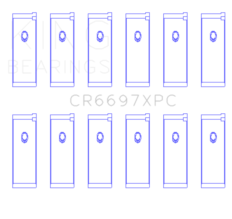 King Nissan RB25DET / RB26DETT 24V (Size STD) pMaxKote Performance Rod Bearing Set