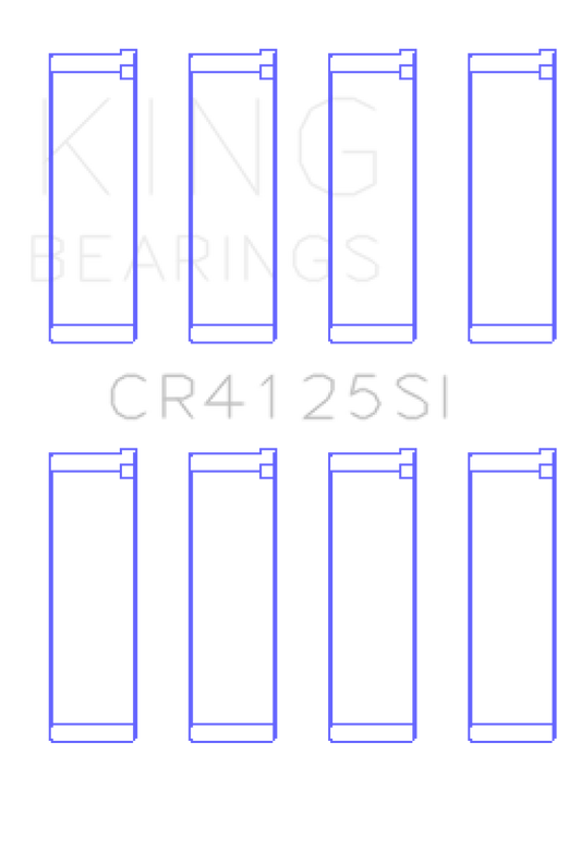 King Subaru EJ15/EJ16/EJ18/EJ20/EJ22/EJ25 (Size 0.5mm) Silicone Bi-Metal Alum Rod Bearing Set