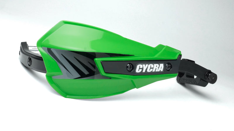 Cycra Vortex Hand Guard/w Universal U-Clamps - Green