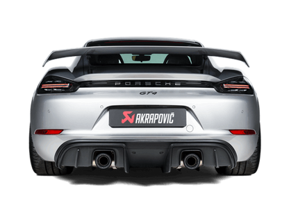 Akrapovic 2020+ Porsche Cayman GT4 (718) Slip-On Race Line (Titanium) (Req Tips / Option 2)