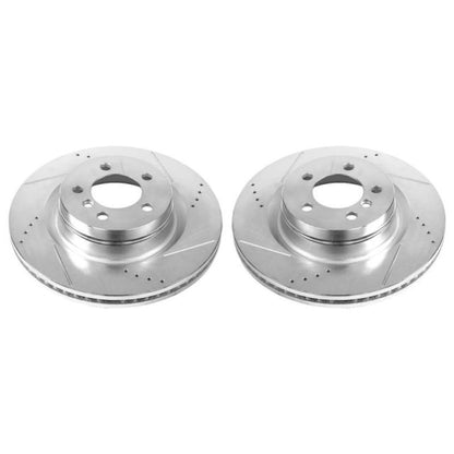 Power Stop 06-09 Land Rover Range Rover Front Evolution Drilled & Slotted Rotors - Pair