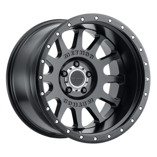 Method MR605 NV 20x10 -24mm Offset 5x5 71.5mm CB Matte Black Wheel