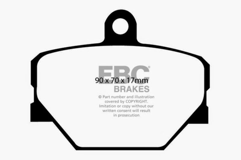 EBC 08+ Smart Fortwo 1.0 Ultimax2 Front Brake Pads