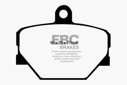 EBC 08+ Smart Fortwo 1.0 Ultimax2 Front Brake Pads