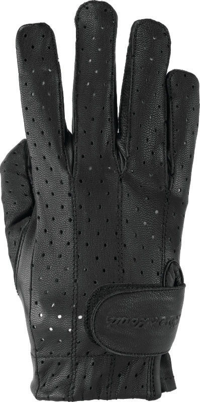 Kuryakyn Leather By River Road Tucson Leather Perforated Gloves Black Womens - XL