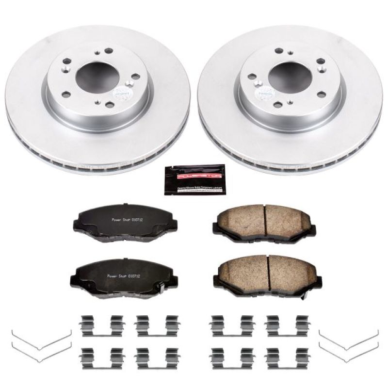 Power Stop 2013 Acura ILX Front Z17 Evolution Geomet Coated Brake Kit