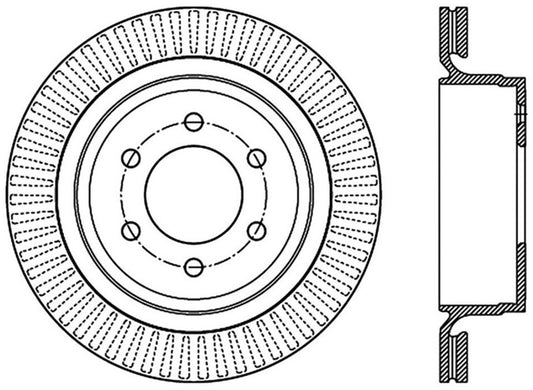 StopTech 12-19 Ford F-150 (w/Manual Parking Brake) Slotted Sport Brake Rotor