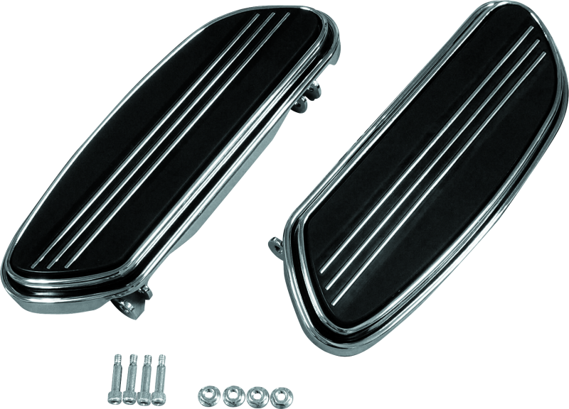 Bikers Choice 86-20 Touring 86-17 FLST 12-16 FLD Chrome Floorboard Kit Replaces H-D 50631-04 Pr