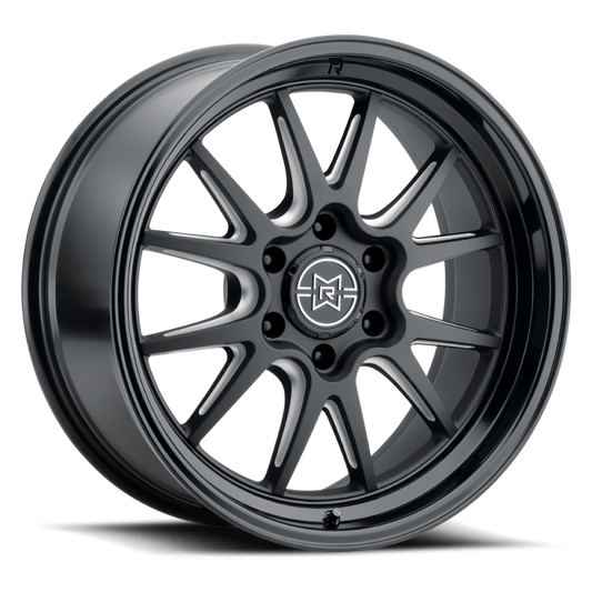 Method Raised MR802 20x12 / 6x5.5 BP / -40mm Offset / 106.25mm Bore - Double Black Milled Wheel