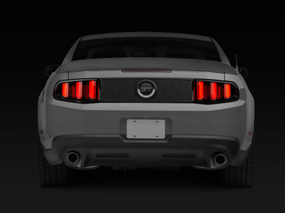 Raxiom 10-12 Ford Mustang Vector V2 LED Tail Lights - Gloss Black Housing (Clear Lens)