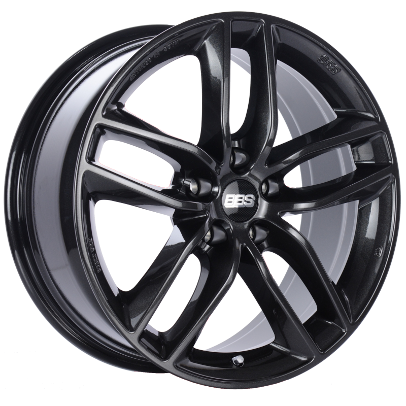 BBS SX 17x7.5 5x112 ET45 Crystal Black Wheel -82mm PFS/Clip Required - Precision R