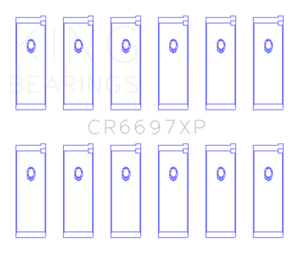 King Nissan RB25/RB26 (Size STD) Performance Rod Bearing Set