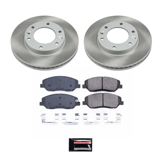 Power Stop 2014 Kia Sedona Front Semi-Coated Rotor Kit