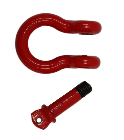 Fishbone Offroad D Ring 3/4In Red 2 Piece Set