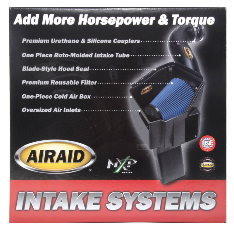 Airaid 11-14 Dodge Charger/Challenger MXP Intake System w/ Tube (Dry / Blue Media)