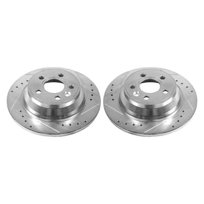 Power Stop 07-11 Volvo S80 Rear Evolution Drilled & Slotted Rotors - Pair