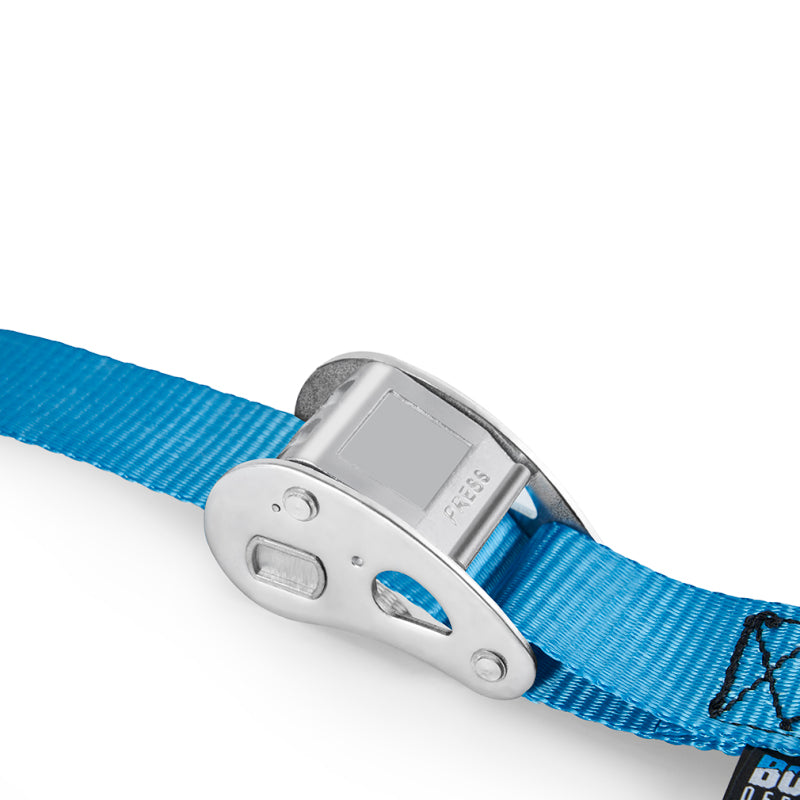 Borne Off-Road Cam Buckle Tie-Down Kit (2-Pack) Blue