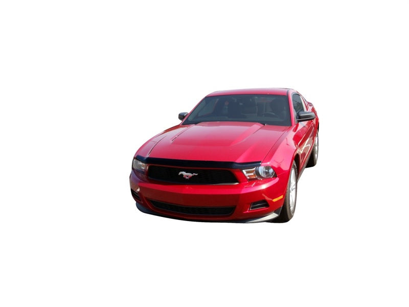 AVS 10-12 Ford Mustang Aeroskin Low Profile Acrylic Hood Shield - Smoke