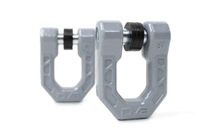 DV8 Offroad Elite Series D-Ring Shackles - Pair (Gray)