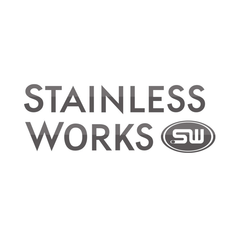 Stainless Works Smooth Oval Muffler - 24in Long 2 1/2in ID Inlets Both Ends