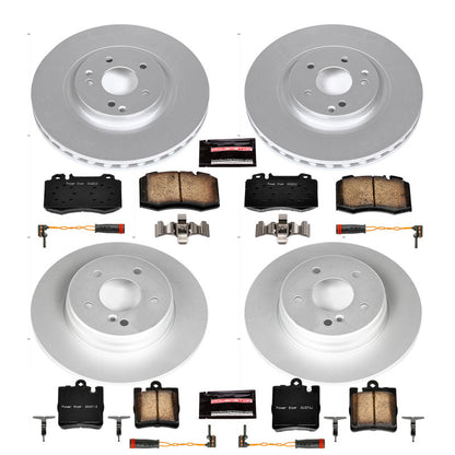 Power Stop 2004 Mercedes-Benz C230 Front & Rear Z23 Coated Brake Kit