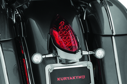 Kuryakyn Rear Turn Signal & License Plate Mount Indian Chrome