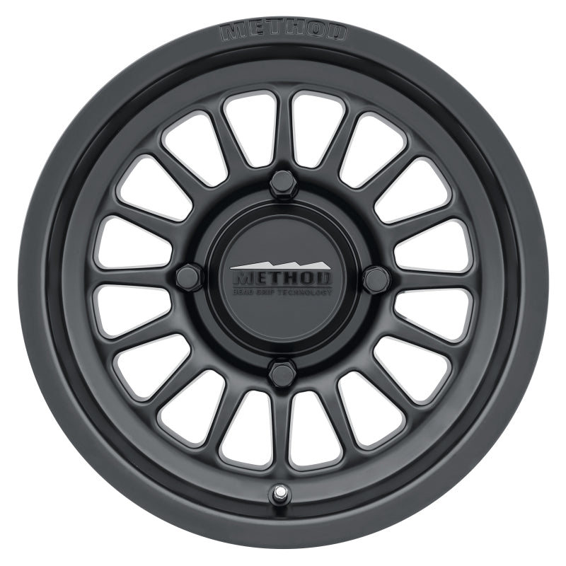 Method MR411 Bead Grip 15x7 / 5+2/38mm Offset / 4x156 / 132mm CB Matte Black Wheel