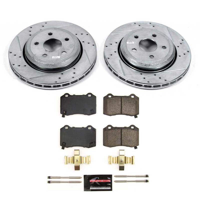 Power Stop 18-21 Jeep Grand Cherokee Rear Z23 Evolution Brake Kit