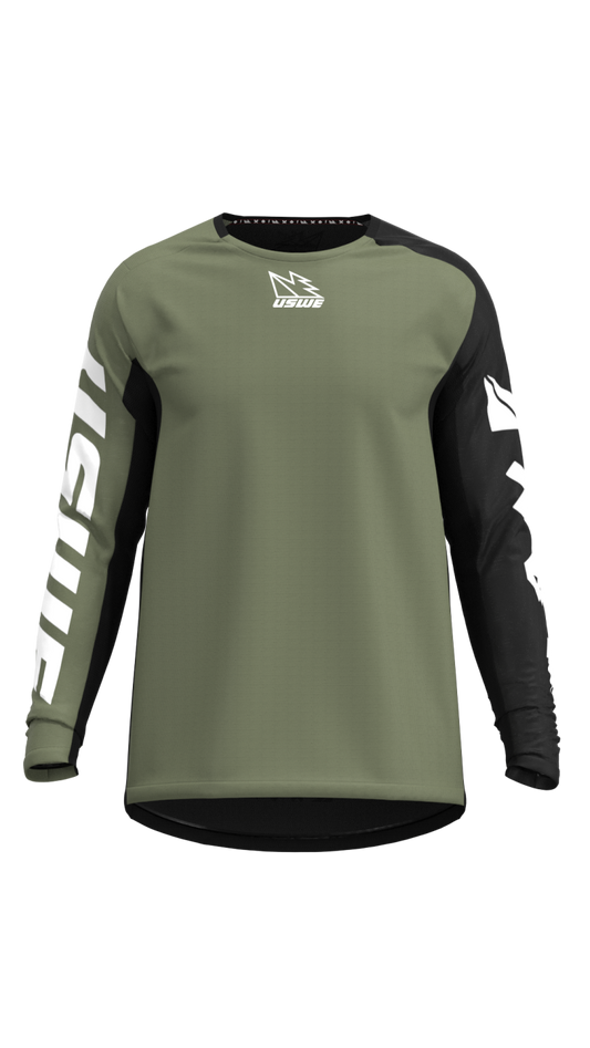 USWE Kalk Off-Road Jersey Olive Green - XL