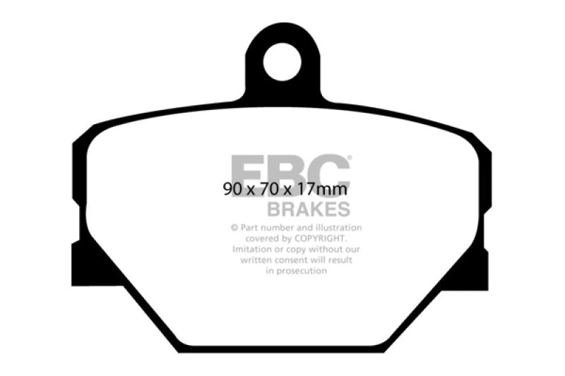 EBC 08+ Smart Fortwo 1.0 Ultimax2 Front Brake Pads