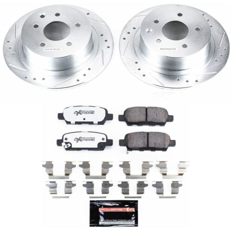 Power Stop 07-10 Nissan Altima Rear Z26 Street Warrior Brake Kit