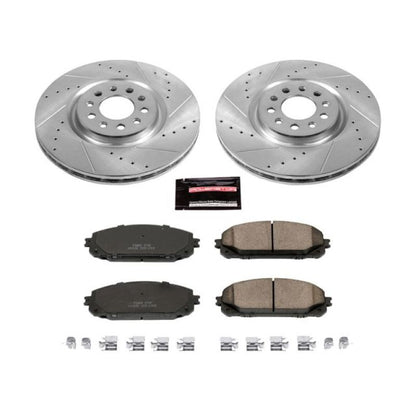 Power Stop 14-16 Jeep Cherokee Front Z23 Evolution Sport Brake Kit