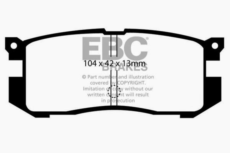 EBC 89-92 Ford Probe 2.2 Ultimax Rear Brake Pads