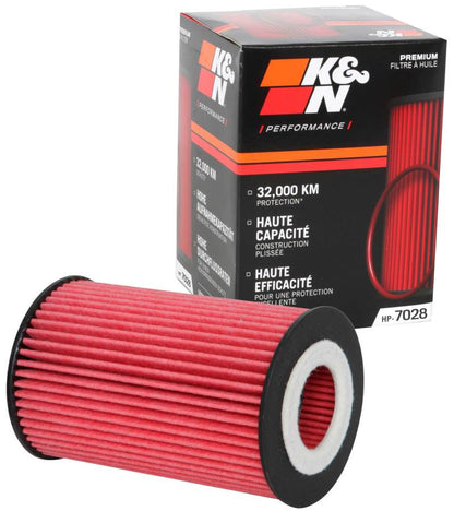 K&N Performance Oil Filter for 2010+ Mercedes Benz GLE350D 3.0L V6 DSL 2.75in OD x 3.625in H