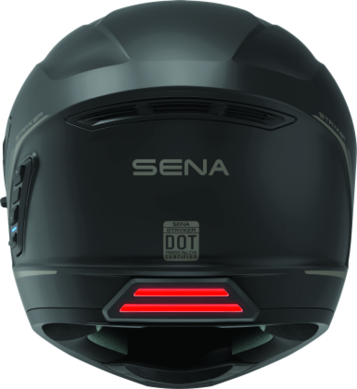 Sena Technologies Stryker Bluetooth Helmet w/ Mesh Intercom Matte Black - Medium