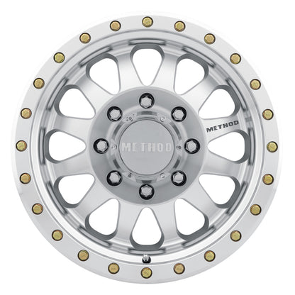 Method MR304 Double Standard 17x8.5 0mm Offset 8x170 130.81mm CB Machined/Clear Coat Wheel