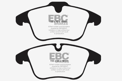 EBC 13-15 Jaguar XF 2.0 Turbo Yellowstuff Front Brake Pads