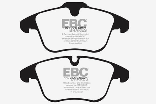 EBC 13-15 Jaguar XF Bluestuff Front Brake Pads