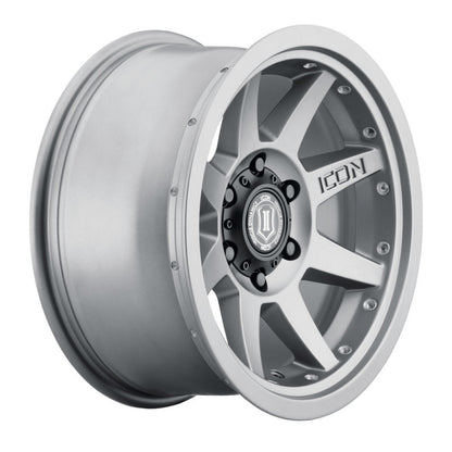 ICON Rebound Pro 17x8.5 6x135 6mm Offset 5in BS 87.1mm Bore Titanium Wheel