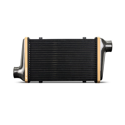 Mishimoto Universal Carbon Fiber Intercooler - Gloss Tanks - 450mm Silver Core - C-Flow - BK V-Band