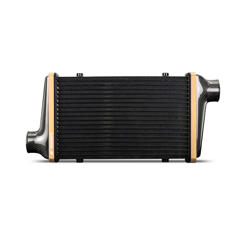 Mishimoto Universal Carbon Fiber Intercooler - Matte Tanks - 450mm Gold Core - S-Flow - R V-Band