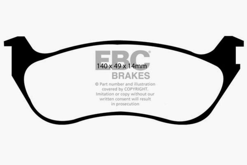 EBC 02-05 Ford Explorer 4.0 2WD Greenstuff Rear Brake Pads