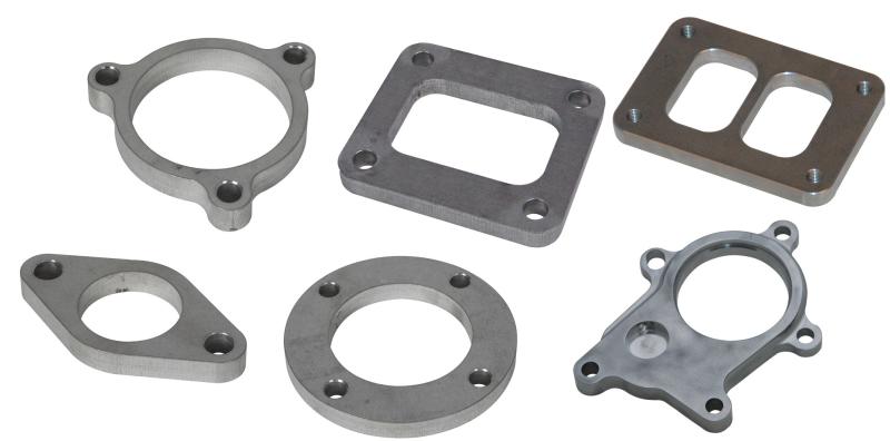 Vibrant T304 SS 4 Bolt Flange for 4in O.D. Oval tubing