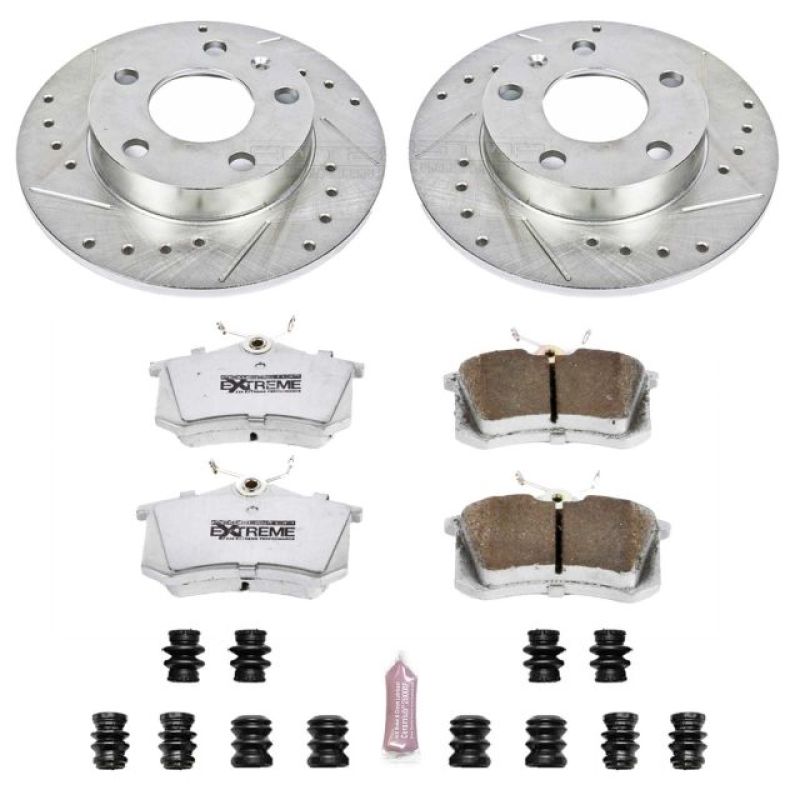 Power Stop 02-06 Audi A4 Rear Z26 Street Warrior Brake Kit