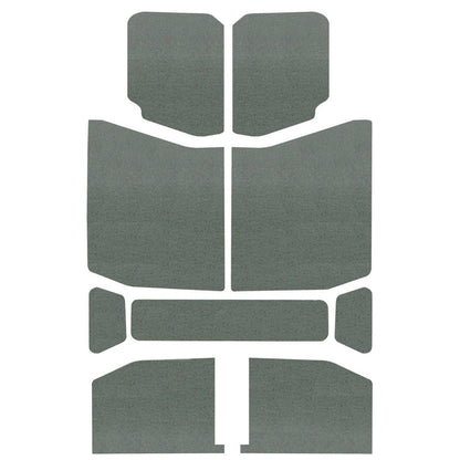 DEI 18-23 Jeep Wrangler JL 4-Door Boom Mat Headliner - 9 Piece - Gray