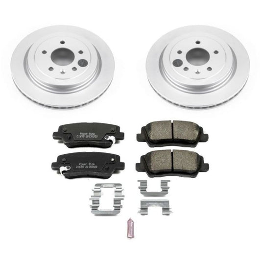 Power Stop 13-15 Cadillac ATS Rear Z17 Evolution Geomet Coated Brake Kit